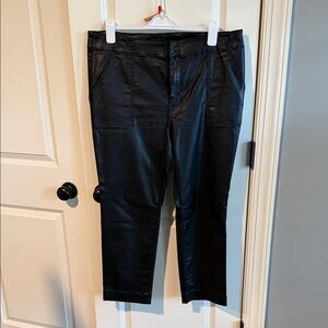 Kut from the Kloth Black Coated Straight Leg Jeans